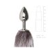 Easytoys Fox NO5 - metallist anaalpunnus rebasabaga (hõbedane-hõbedane)
