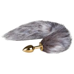   Easytoys Fox NO5 - metallist anaaltapp rebase sabaga - kuldne-hõbe