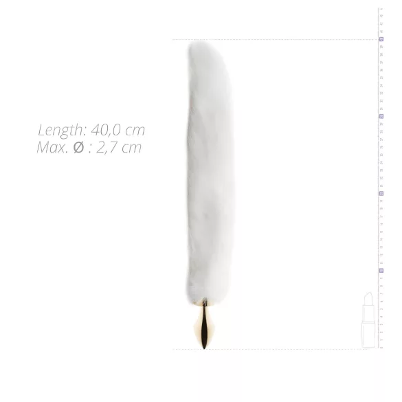 Easytoys Fox NO13 - metallist anaaltapp rebase sabaga - kuldne-valge