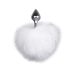 Easytoys Bunny NO1 - metallist anaaltapp sabaga (hõbe-valge)