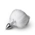 Easytoys Bunny NO1 - metallist anaaltapp sabaga (hõbe-valge)