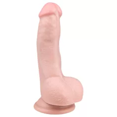 Easytoys - iminapaga munanditega dildo 15 cm - naturaalne