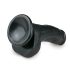 Easytoys - iminappadega munanditega dildo (15cm) - must
