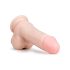 Easytoys - dildoga munanditega iminapaga - 17,5 cm - naturaalne