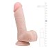 Easytoys - dildoga munanditega iminapaga - 17,5 cm - naturaalne