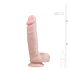 Easytoys - iminapaga, munanditega dildo (22,5 cm) - naturaalne