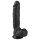 Easytoys - iminapaga dildol koos munanditega (22,5 cm) - must