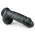 Easytoys - iminapaga dildol koos munanditega (22,5 cm) - must