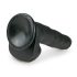 Easytoys - iminapaga dildol koos munanditega (22,5 cm) - must