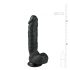 Easytoys - iminapaga dildol koos munanditega (22,5 cm) - must