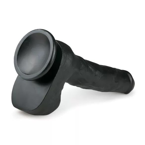 Easytoys - iminapaga suured munanditega dildo - must 29,5 cm