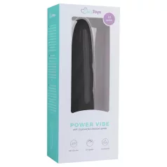 Easytoys Power Vibe - vibraator pulgakujuline silikoon must