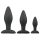 Easytoys Rocket - Anaaltappide komplekt - must (3-osaline)