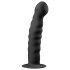 Easytoys Ribbed - iminappadega anaaldildo (14cm) - musta