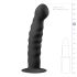 Easytoys Ribbed - iminappadega anaaldildo (14cm) - musta