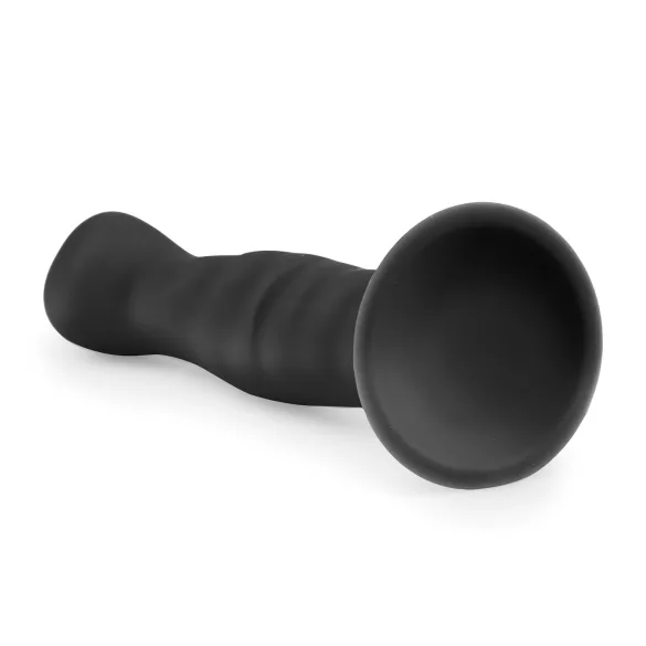Easytoys Ribbed - anaaldildo iminapaga - 14 cm - must