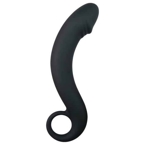 EasyToys kumer dildó - silikoonist anaal dildo (must)