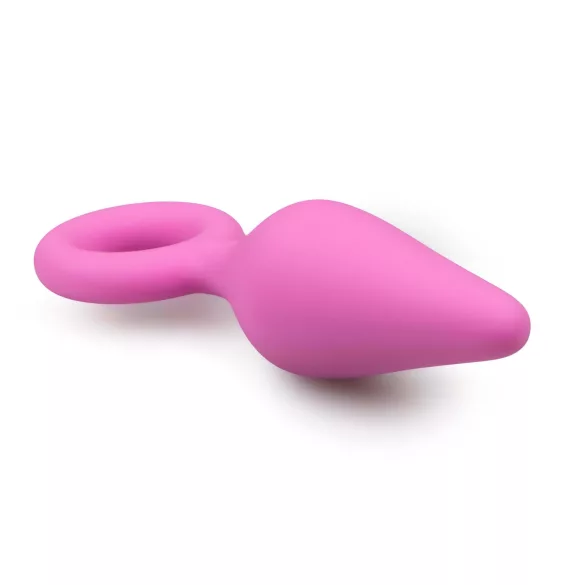 Easytoys - anaalipistik väikese otsaga - silikoon, roosa, S