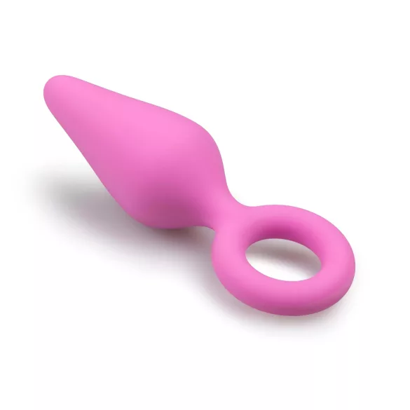 Easytoys - anaalipistik väikese otsaga - silikoon, roosa, S