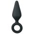 Easytoys Terav Anaaltapp - rõngaga - keskmine (must)
