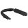 Easytoys Flogger - piits ja silikoon dildo ühes (must)
