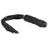 Easytoys Flogger - piits ja silikoon dildo ühes (must)
