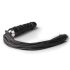 Easytoys Flogger - piits ja silikoon dildo ühes (must)