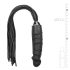 Easytoys Flogger - piits ja silikoon dildo ühes (must)
