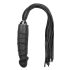 Easytoys Flogger - piits ja silikoon dildo ühes (must)