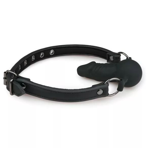 EasyToys - suupits sisseehitatud dildoga (must)