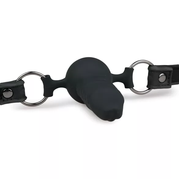 EasyToys - suupits sisseehitatud dildoga (must)