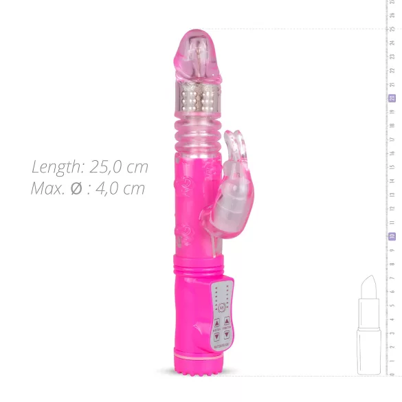 EasyToys Bunny - tõukevibraator (roosa)