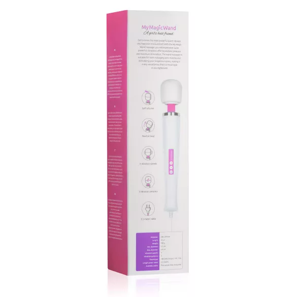 MyMagicWand - võimas massaaživibraator - valge-roosa