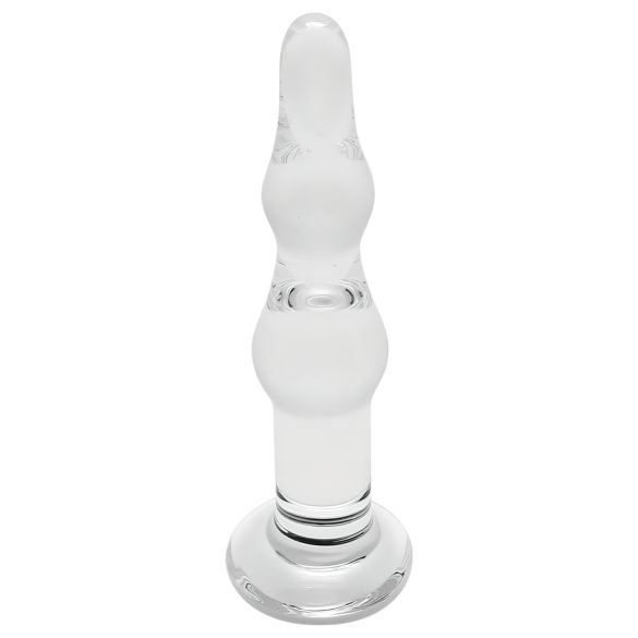 Rimba Dolly - laineline, anaalne klaasdildo (läbipaistev)