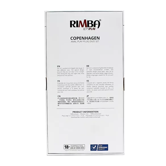 Rimba Copenhagen - anaaltappide komplekt - lilla (2 tk)