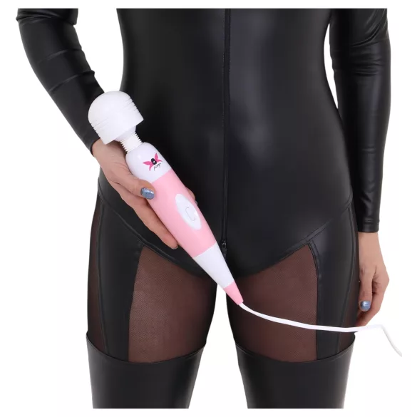 Pixey - juhtmega masseeriv vibraator (roosa)