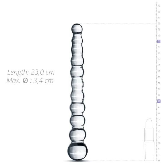 Gildo Glass No. 20 - klaasist dildonuppudega - läbipaistev