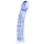 Gildo Glass No. 5 - spiraalne klaasist dildo - läbipaistev-sinine
