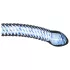 Gildo Glass No. 5 - spiraalne klaasist dildo - läbipaistev-sinine