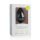 Easytoys Diamond - valge kiviga anaalplug (suur) - must
