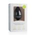 Easytoys Diamond - valge kiviga anaalplug (suur) - must