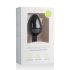 Easytoys Diamond - valge kiviga anaalplug (keskmine) - must