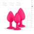 Easytoys Diamond - anaaltappide komplekt (roosa)