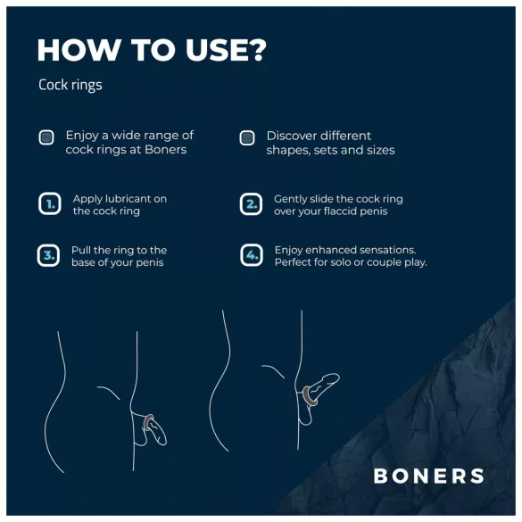 Boners - peeniseringide komplekt - 3 tk - hall