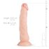 Real Fantasy Dylan - elutru dildo - 23 cm (naturaalne)