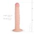 Real Fantasy Scott - elutruu dildo - 25cm (naturaalne)