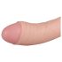 Realistlik Vince munandite ja eesnaha dildó - 19,5 cm (naturaalne)