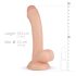 Realistlik Vince munandite ja eesnaha dildó - 19,5 cm (naturaalne)