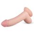 Realistlik munanditega dildo - 22cm (naturaalne)