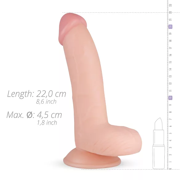 Real Fantasy Cliff - munanditega realistlik dildoo - 22cm naturaalne